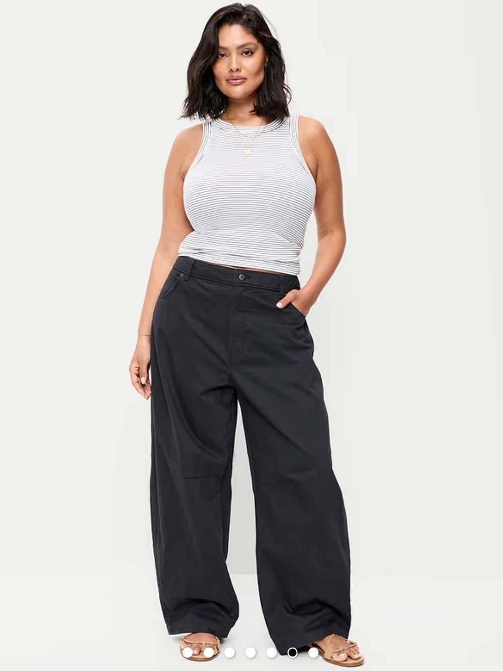 Old Navy Mid Rise Chino Barrel Pants Zise 14P